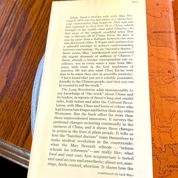 EDGAR SNOW - THE LONG REVOLUTION - NIXON IN CHINA Hardback 1972 GUC - Picture 5 of 13